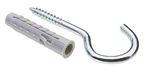 Дюбель Fischer UX 6X35 R с кромкой  + шуруп-полукольцо (4 шт). пакет картинка